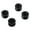 Black, variant on Motorbike Rear Luggage Trunk Case Tail Top Box Bracket Base Plate Spacers Bushing Pad Buckle