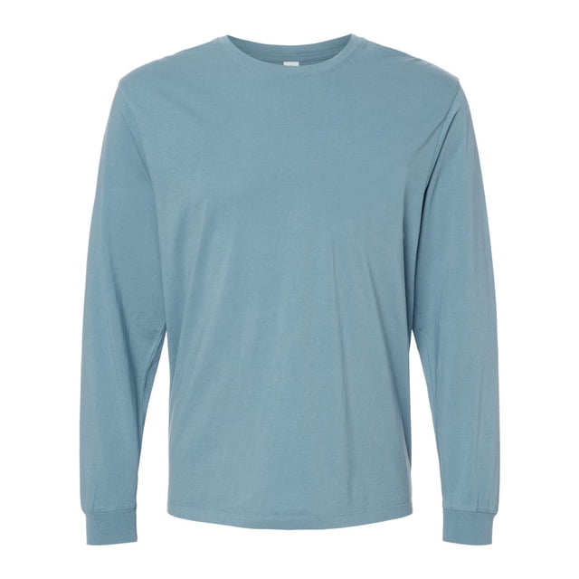 SoftShirts T-Shirt à Manches Longues Bio pour Adulte, L, Ardoise