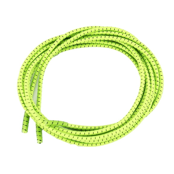 Elastic Shoelaces - Ideal for Men, Women and Children (47", Green w/ white stripe)