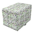 thumbnail image 1 of Floral Dog Crate Cover, Wild Lilac Flowers Spring Fresh Watercolor Sketch Look Pattern, Easy to Use Pet Kennel Cover Small Dogs Puppies Kittens, 7 Sizes, Green Pale Fuchsia, by Ambesonne, 1 of 1