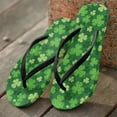 thumbnail image 3 of CHAQLIN St. Patrick's Day Slim Flip Flops for Women Beach Rubber Shower Shoes Basic Thong Sandals, 3 of 9