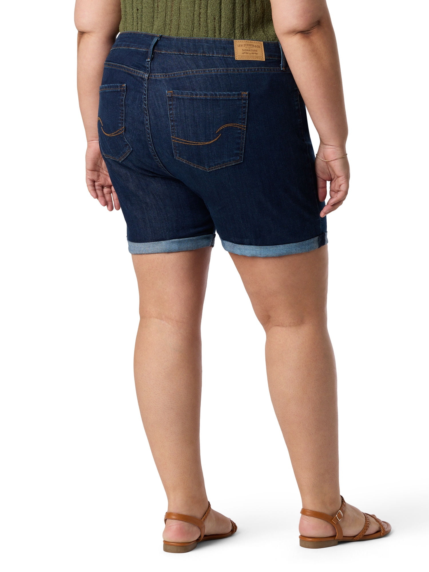 Levi Strauss Signature Women's and Women's Plus Mid Rise 5" Shorts, Sizes 0-26