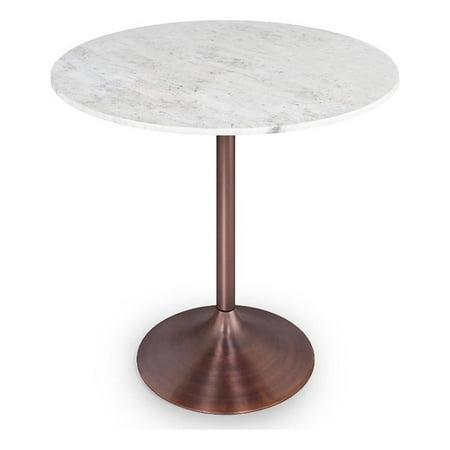 Pemberly Row 36 inch x 36 inch Round Contemporary Dining Table in White