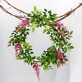 thumbnail image 4 of Mdesiwst 200CM Artificial Wisteria Flower Garland Wedding Garden Indoor Outdoor Wall Hanging Faux Climbing Floral Greenery Drooping Ivy Decoration, 4 of 5