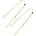 thumbnail image 4 of 2pcs Tongue Scraper Stainless Steel U Shape Tongue Cleaner for Oral Care Hygiene (Gold), 4 of 5