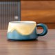 thumbnail image 4 of mfyjkho Juego de taza y platillo de café de cerámica, capacidad de 240 ml, incluye 1 taza, ideal para té, café y regalos, 5,74 x 5,74 x 3,03 pulgadas, 4 of 7