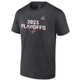 thumbnail image 2 of Men's Fanatics  Heather Charcoal Houston Texans 2023 NFL Playoffs Ready T-Shirt, 2 of 4
