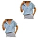 thumbnail image 4 of Minnieouse Camisa de mujer Blusa de manga corta Office Lady Beach Vacation Elegante verano Top Ropa Accesorios Azul claro XL Type1 NO1 Minnieouse CBP235255, 4 of 6