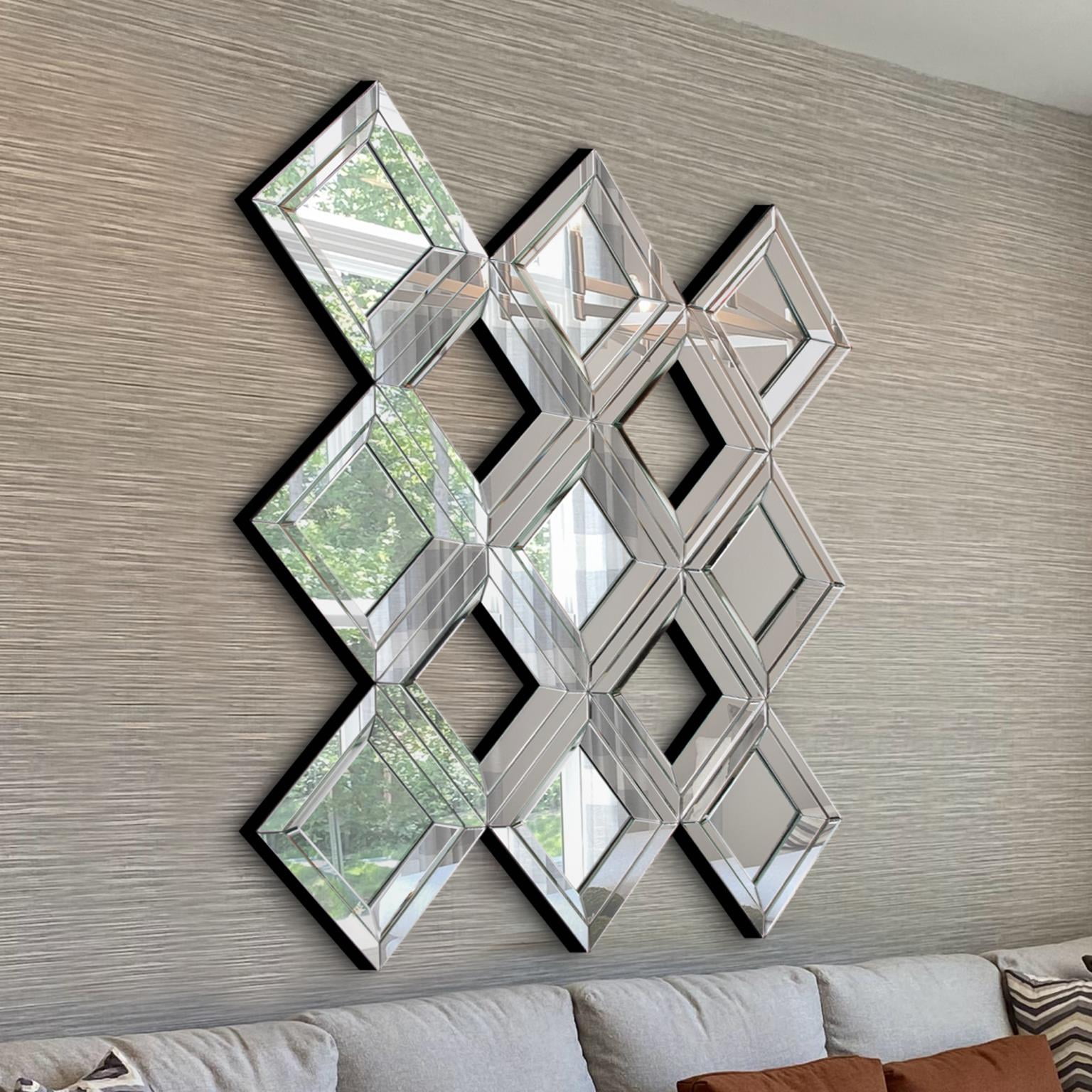 Tyler Dillon Decorative Diamond Arrangement Wall & Accent Mirror - 48" x 48" x 2"