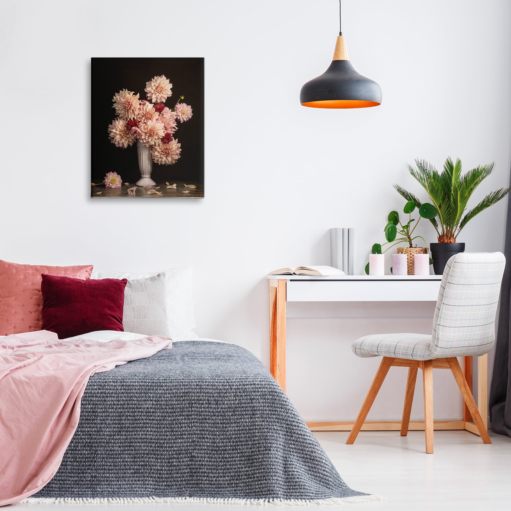 Stupell Industries Dahlia Magic Bouquet Plants & Flowers Photography Wrapped Canvas Art Print Wall Art, 24 x 30