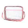 thumbnail image 1 of Qarigey Manténgase organizado con una bolsa de herramientas de PVC, una bolsa de herramientas transparente antiestática, portátil y Bolsas de mensajero y de hombro Rosa, 1 of 6