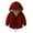 Wine Red, variant on Godderr 3-10 Years Old Boys Girls Hooded down Jacket Coats for Kids,Padded Thickened Hoodie Winter Coats Jacket,Long-Sleeved Zipper Button Cardigan Jacket Tops