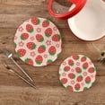 thumbnail image 2 of Strawberry 2 Pack Pot Holders Trivets, Heat Resistant Hot Pads for Kitchen Table Decoration Trivets for Hot Dishes/Pot/Bowl/Teapot/Hot Pot Holders, 7" + 9.45", 2 of 7