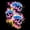 Blue Pink Yellow, variant on Homewish Goth Sugar Skull Queen Comforter Set,Halloween Comforter Sets Queen,Purple Rose Floral Duvet,Black Reversible,3pcs,1 Comforter and 2 Pillowcases