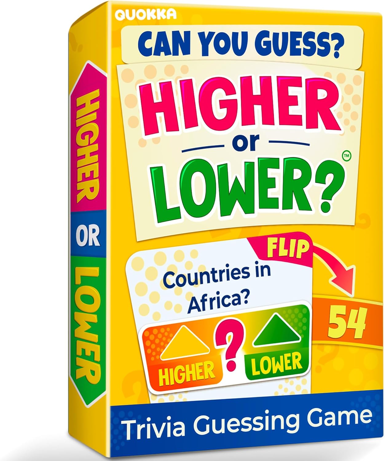 Quokka Trivia Board Games for Kids and Adults – Family Board Games for Family Game Night – Higher or Lower Trivia Cards