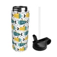thumbnail image 2 of Sikiie Funny Boats Print 18OZ Insulated Straw Cup, Portable Leak-proof Sports Water Bottle, Stainless Steel Water Cup Suitable for Home and Outdoor, 2 of 8