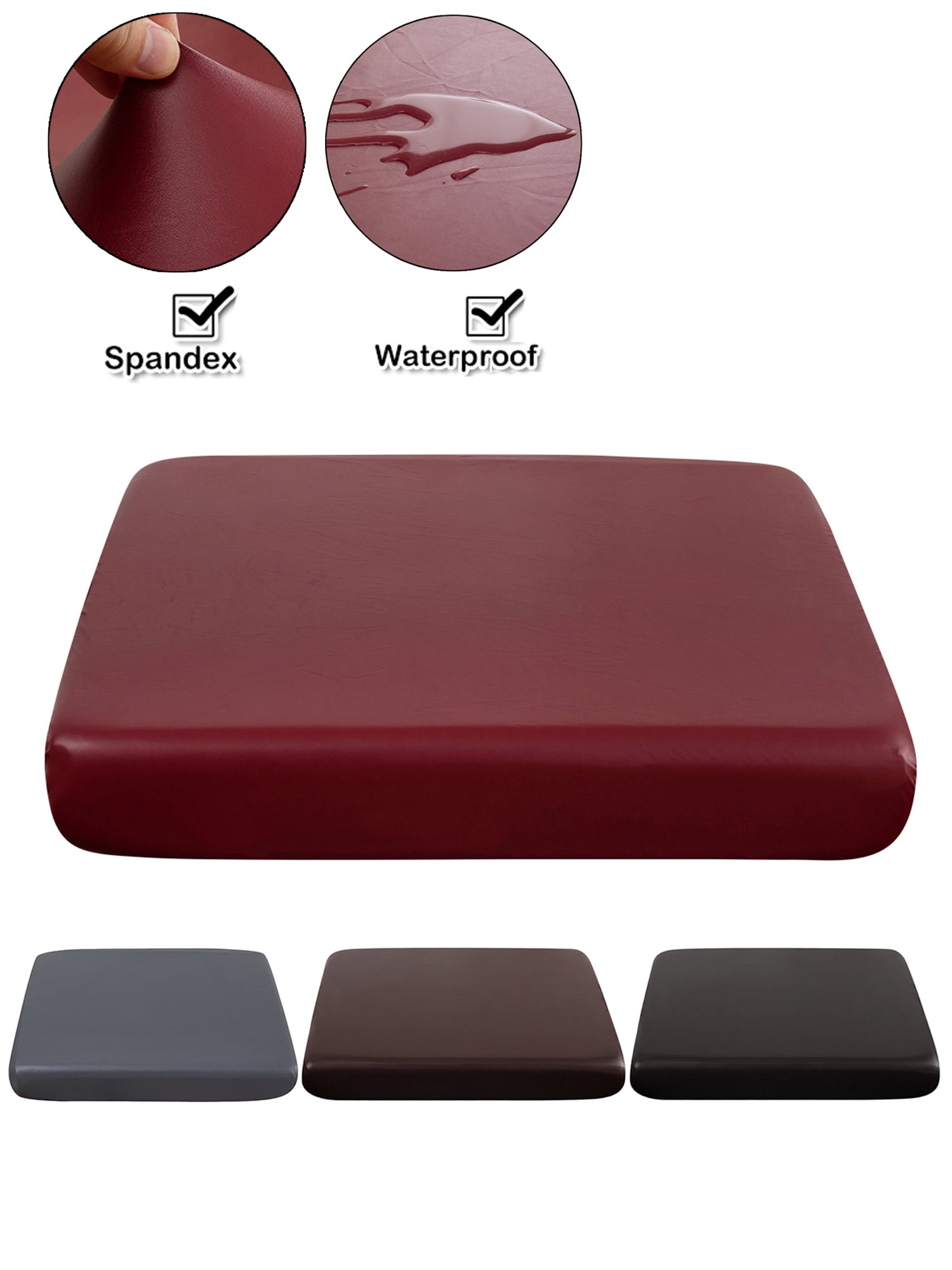 KBOOK Stretch PU Leather Sofa Seat Covers Couch Cushion Cover