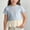 Blue, variant on Eltusu T-Shirts for Girls, Fashion Crewneck Short Sleeve Lace Summer Tops Pink Size 6 T