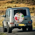thumbnail image 5 of Naloa Christmas Gingerbread Cookies PVC Leather Spare Tire Wheel Cover for Car Truck SUV Camper Trailer Universal Fit many size15 inch, 5 of 6
