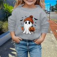 thumbnail image 2 of Hoodies for Girls 9-10 Drawstring FlowerLetter Printing Pullover Sweatshirt Pullover Oversized Hoodie Fashion Blouse Long Sleeve Shirt track Jackets with Pocket Grey, 160, 2 of 4