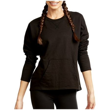 Dolman Crop - Soffe Women's French Terry Throwback Crop Sweatshirt