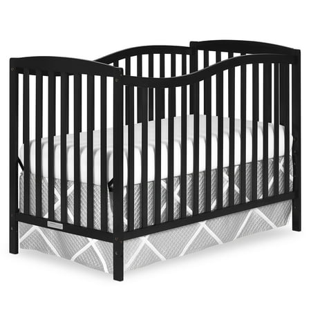 Dream On Me Chelsea 5-in-1 Convertible Crib, JPMA Certified, Black