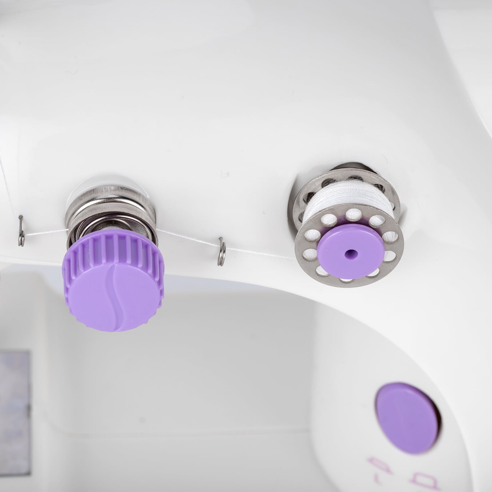 Private Jungle Manual Sewing Machine, Portable Household Electric Small Desktop Multifunctional Sewing Machine, White Purple Private Jungle Manual Sewing Machine, Portable Household Electric Small Desktop Multifunctional Sewing Machine, White Purple