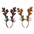 thumbnail image 1 of Diadema divertida de asta de Reno con campana para mujer, banda para el pelo de fiesta, accesorios de disfraces de disfraces de Navidad, 1 of 5