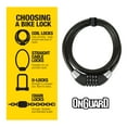Onguard Bike Lock 12mm Combo Cable Bike Lock (Resettable, 6ft. x 0.47in