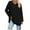 Black, variant on Oversized Women T Shirt 2025 New Multicolor Loose Shoulder Sleeve V Neck Solid Color Women Top Womens Tee Tops Women Solid Shirt Tops for Leggings Short Sleeve Tech Pack Long Sleeve