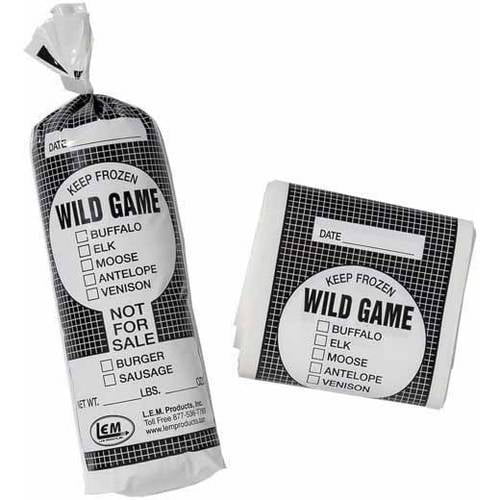 1-Lb capacity for all wild game meat Burger Sausage Freezer Bags 100 ct