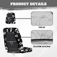 thumbnail image 6 of KUIFORTI Dog Paw Print UTV Seat Covers Seats Cover with Headrest Covers Full Protection Rhino UTV Accessories Compatible with Yamaha Rhino 700 660 450 2004-2021, 6 of 7