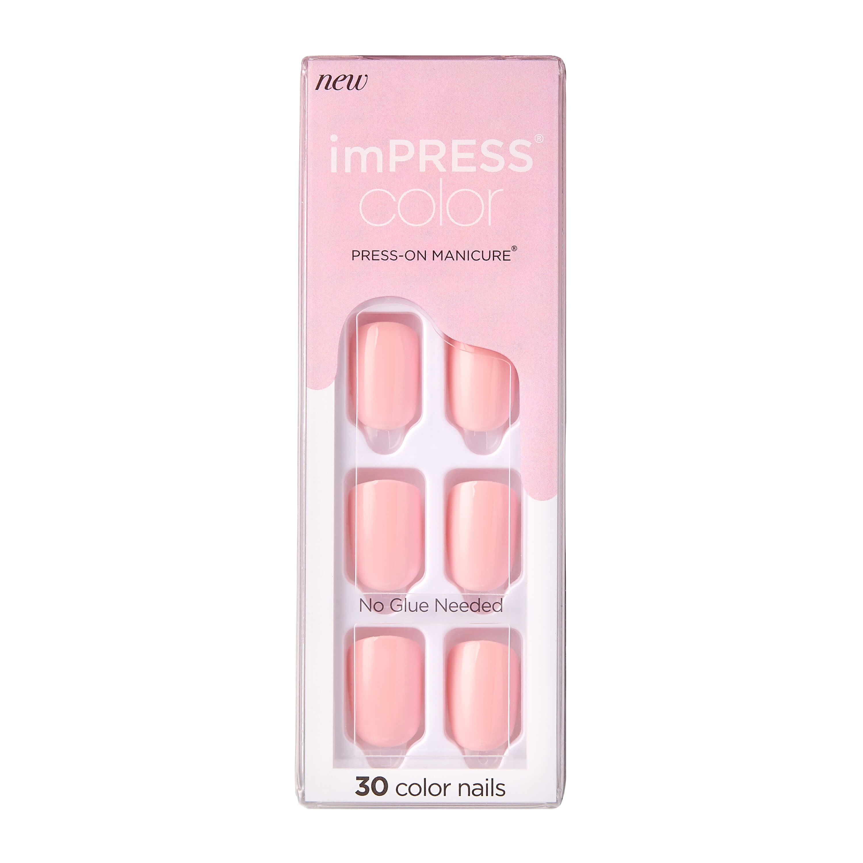 KISS imPRESS Color Presson Manicure, Pick Me Pink, Short