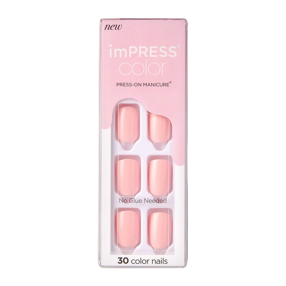 KISS imPRESS Color Presson Manicure Pick Me Pink, Short Walmart