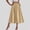 Beige, variant on Women A-Line Skirts Pleated High Waist Maxi Skirt Full Ankle Length Casual Solid Color Long Skirts