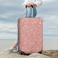 thumbnail image 4 of Wukai Rose Gold Pink Glitter Elastic Luggage Cover: Personalized Protection for Your Suitcase - Fits 19~29-inch, Washable & Durable Travel Companion-Medium, 4 of 8