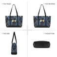 thumbnail image 6 of FORMRS Canvas Laptop Tote Bag for Women with 15.6" Computer Compartments Shoulder Handbag, Blue Geometric Pattern, 6 of 7