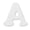 A, variant on 12 Pack: 2.5" White Wood Letter by Make Market®