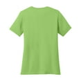 thumbnail image 5 of Port & Company Ladies Core Cotton V-Neck T-Shirt Lime Medium, 5 of 5