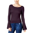 thumbnail image 1 of Chelsea Sky Blusa acanalada para mujer, Púrpura, Mediana, 1 of 2
