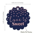 thumbnail image 6 of Inkdotpot Love Is Sweet Wedding Bottle Tag Real Rose Gold Foil Favor Hang Tags Pack Of 50, 6 of 7