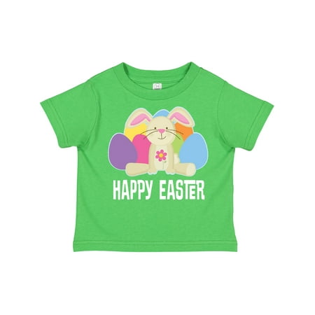 

Inktastic Happy Easter Bunny Holiday Eggs Gift Toddler Toddler Girl T-Shirt