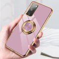 thumbnail image 4 of for Samsung Galaxy Note 20 5G Case with 1 Screen Protector, Built-in 360° Rotation Ring Holder Magnetic Stand, Luxury Shiny Plating Edge Shockproof Electroplated Protective Cover (Purple), 4 of 6