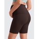 thumbnail image 2 of Shorts CRZ YOGA Butterluxe Maternidad 15 cm Sobre la Panza Marrón XS, 2 of 5