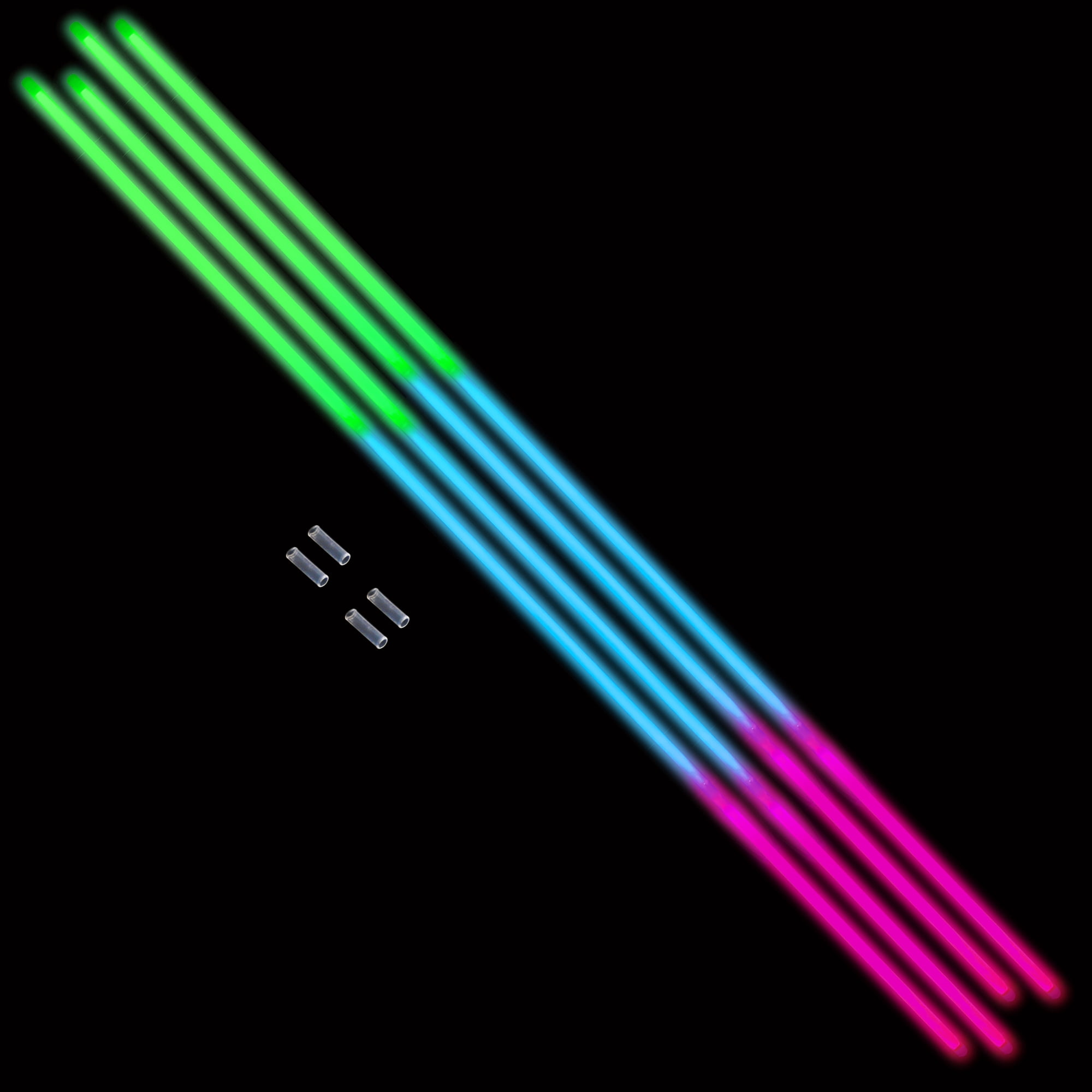 Multicolor Party Glow Necklaces, 22", 4 Count, by Way To Celebrate