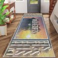 thumbnail image 2 of 2x6 FT Kitchen Runner Rugs Non Skid Washable, Faux Wool Rug Runners for Hallways Bathroom Carpet Runner, Soft Indoor Modern Floor Rug for Entryway Laundry Room, 2 of 11