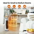thumbnail image 2 of Comfort Zone Portable 1500W Ceramic Oscillating Digital Tower Space Heater, 2 of 9