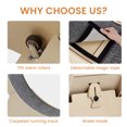 thumbnail image 5 of Holaki Cat Exercise Wheel - Indoor Cat Treadmill with Carpeted Running Track, Safety Cat Treadmill with Latch, Weighted Wheel for Cats, Add Fun to Cat Exercise, Natural Wood Color(XL), 5 of 9