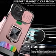 thumbnail image 4 of CoverON For Apple iPhone 13 Phone Case, KickStand Ring Credit Card slot Camera Cover Magnetic holder, Rose Gold, 4 of 8