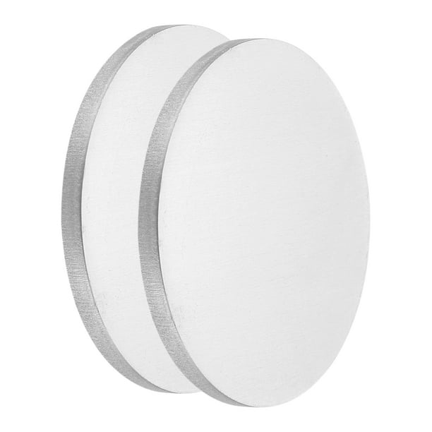 Uxcell 2Pcs Disco de Aluminio, 2"(50mm) Diámetro 0.12"(3mm) Grosor Placas Redondas de Aluminio 6061 para Estampado de Metal